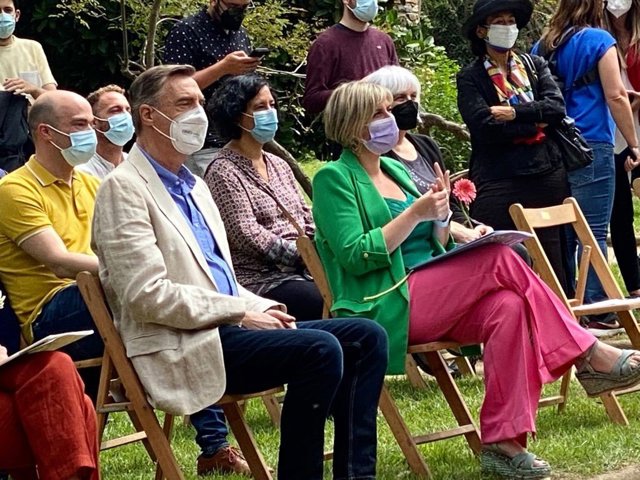 La consellera de Salud de la Generalitat de Catalunya en funciones, Alba Vergés, durante el 28º Memorial Internacional del Sida