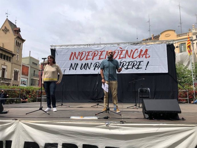 Acto de la ANC y mnium en Figueres (Girona)