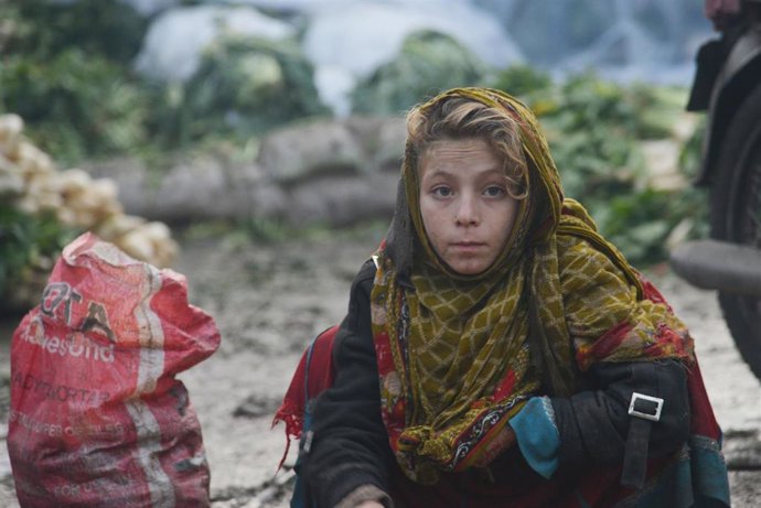 Una refugiada afgana en Lahore, Pakistán