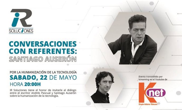 Santiago Auserón interviene en un acto de IR Soluciones en Logroño