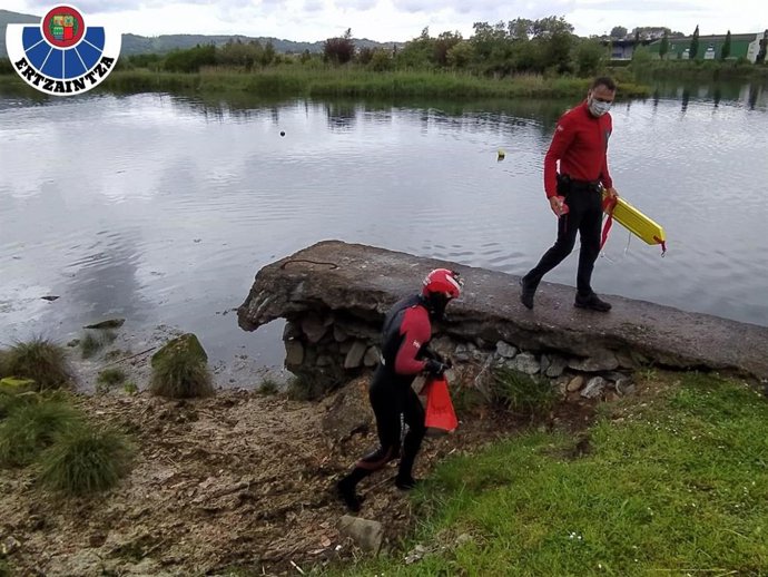 Ertzainas participan en el dispositvo de Iún.