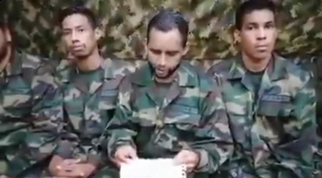 Militares venezolanos secuestrados por las disidencias de las FARC