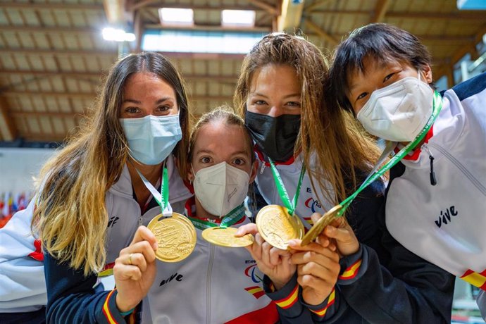 Nadadoras españolas en el Europeo Paralímpico de Madeira