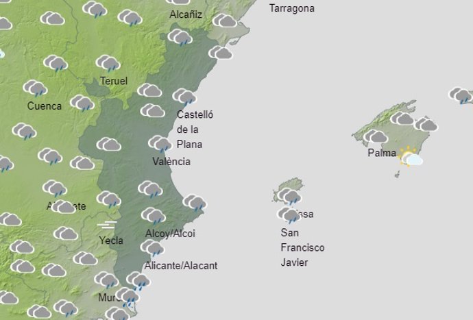 Predicción del tiempo para este domingo 23 de mayo