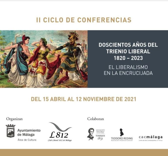 Cartel del ciclo de conferencias 'Doscientos años del Trienio Liberal 1820-2003