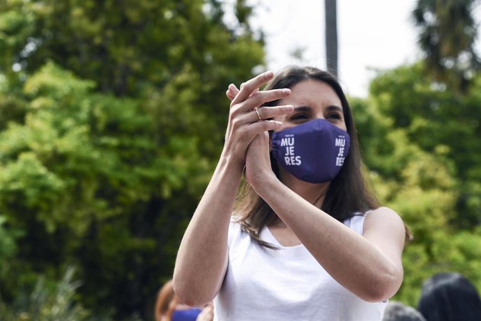 La ministra de Igualdad, Irene Montero, 
