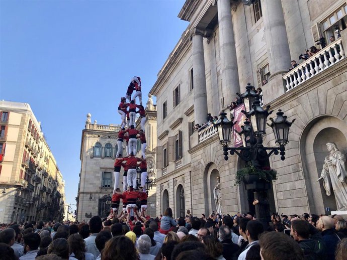 Archivo - Jornada castellera de Santa Eullia de Barcelona (Archivo)