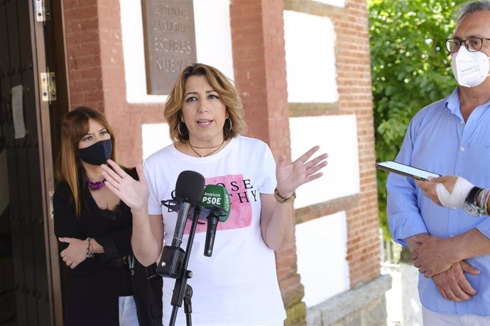 La secretaria general del PSOE de Andalucía, Susana Díaz, en una foto de archivo en El Pedroso (Sevilla).