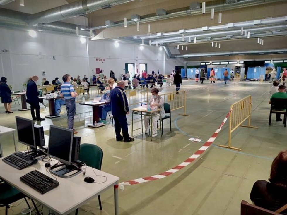 Vacunación masiva contra la Covid-19.