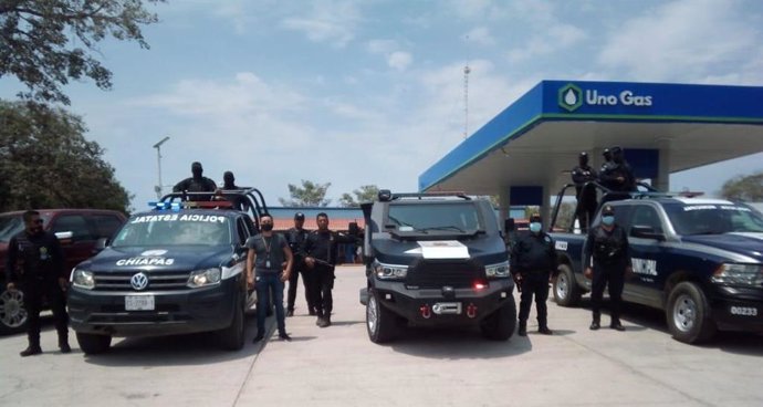 Policía del estado de Chiapas, en México