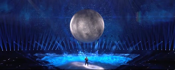Blas Cantó durante su actuación en Eurovisión 2021