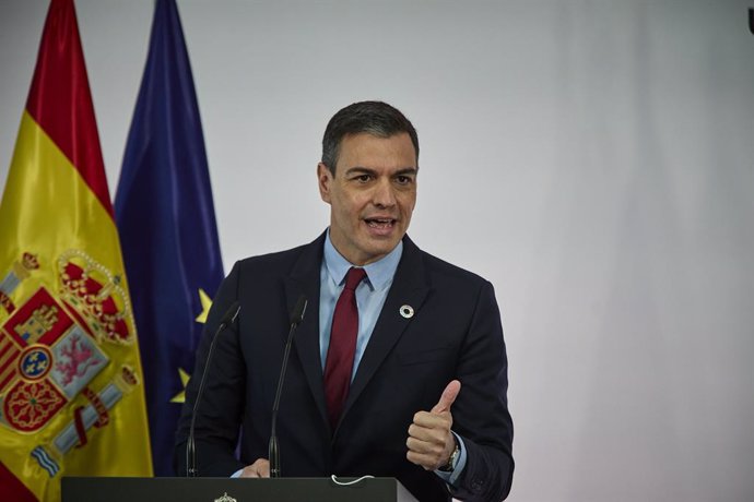 El presidente del Gobierno, Pedro Sánchez,