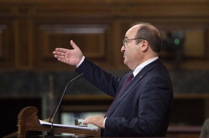 El ministro de Política Territorial y Función Pública, Miquel Iceta, en una sesión de control al Gobierno el pasado miércoles 19 de mayo de 2021