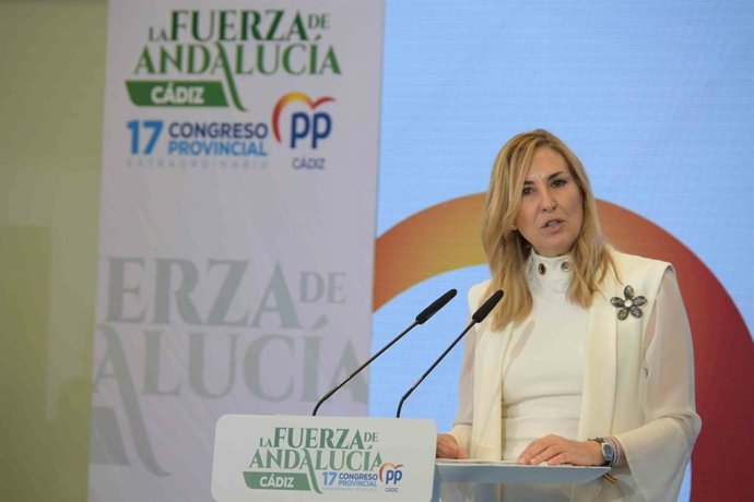 Ana Beltrán en el Congreso Provincial del PP en Cádiz