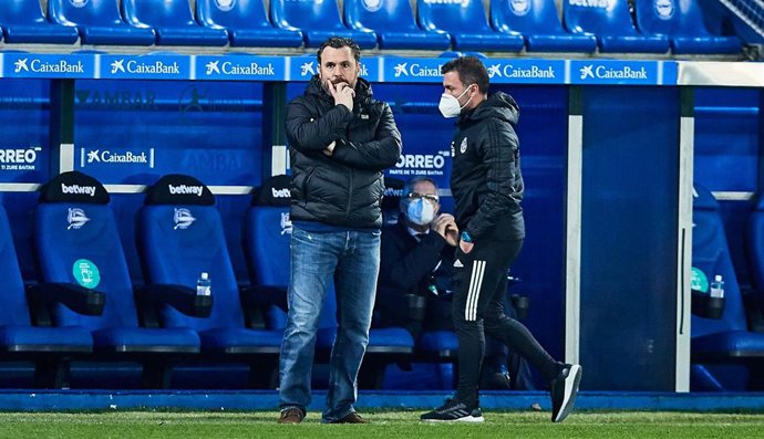 Archivo - Sergio Gonzalez Soriano, coach of Real Valladolid CF, during the Spanish league, La Liga Santander, football match played between Deportivo Alaves and Real Valladolid CF at Mendizorroza stadium on February 5, 2021 in Vitoria, Spain.