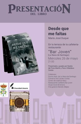 Presentación del libro 'Desde que me faltas'
