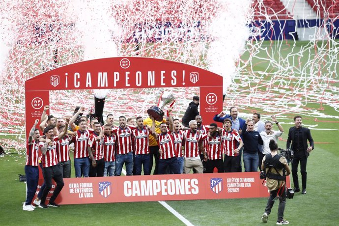 Atlético de Madrid celebra su Liga en el Metropolitano