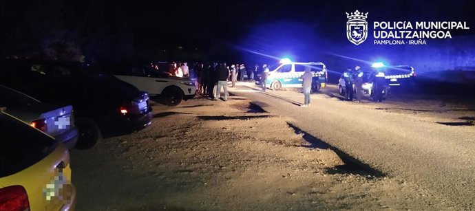 Imagen de la intervención policial.