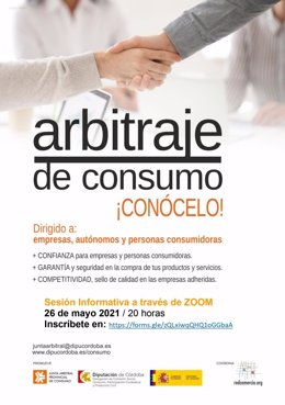 Cartel de la iniciativa 'Arbitraje de consumo, ¡conócelo!'.