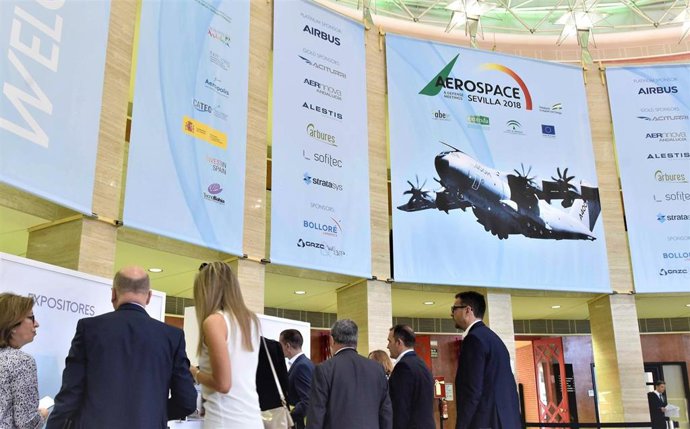 Archivo - Aerospace and defense meetings de Sevilla 2018.