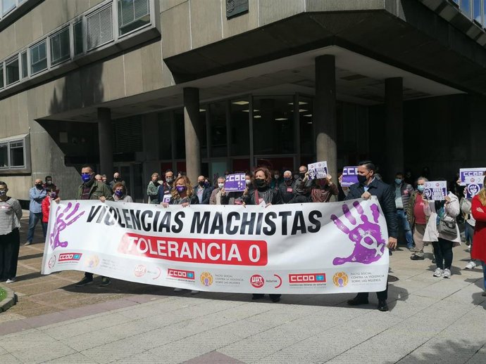 Concentración contra las violencias machistas.