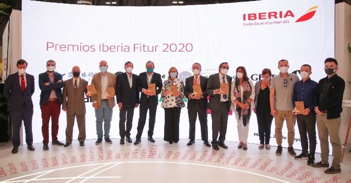 Premiados por Iberia en Fitur.