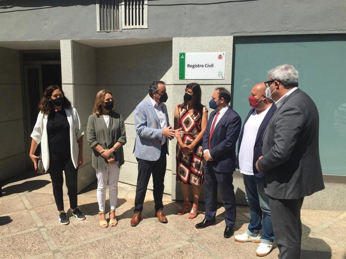 Inauguración del nuevo Registro Civil de Torremolinos, que ha ampliado sus instalaciones
