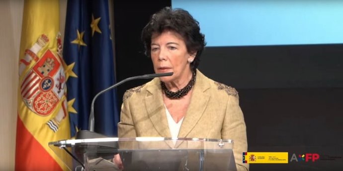 La ministra de Educación y Formación Profesional, Isabel Celaá, ha presentado este lunes la 'Alianza por la Formación Profesional: Una estrategia de país'.