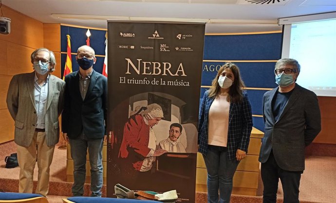 Rueda de prensa sobre el documental 'Nebra, el triunfo de la música'.