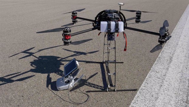 Archivo - Drone de la compañía aeronáutica granadina Anotec Engineering