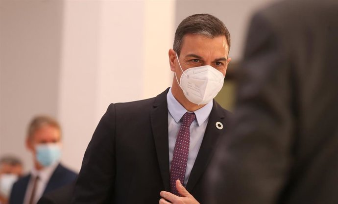 El presidente del Gobierno, Pedro Sánchez, en Toledo