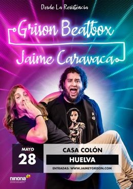 La Casa Colón acoge este viernes el gran espectáculo cómico de Jaime Caravaca y Grison Beatbox.