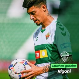 El delantero argentino Emiliano Rigoni se marcha del Elche al Sao Paulo brasileño.