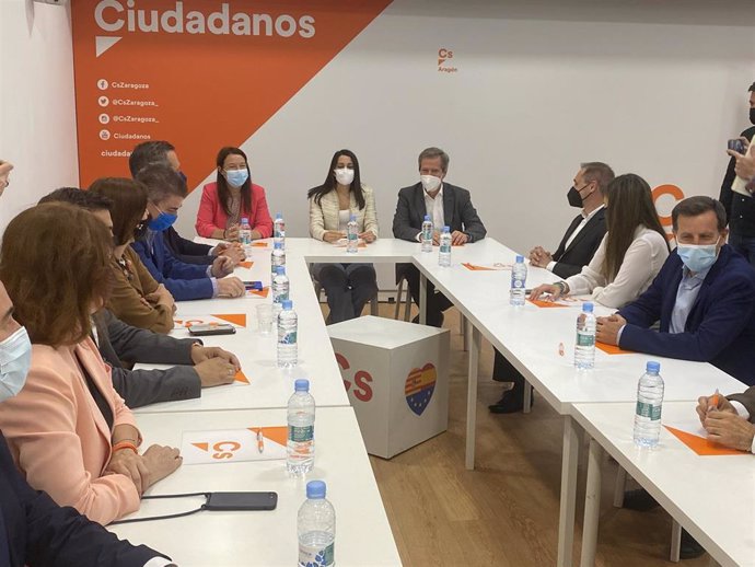 Inés Arrimadas ha presidido la reunión del Comité Autonómico de Cs Aragón.