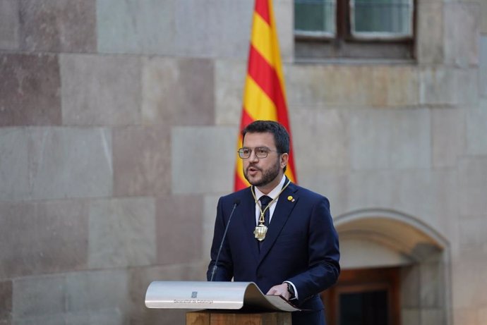 Discurs de Pere Aragons com a president de la Generalitat