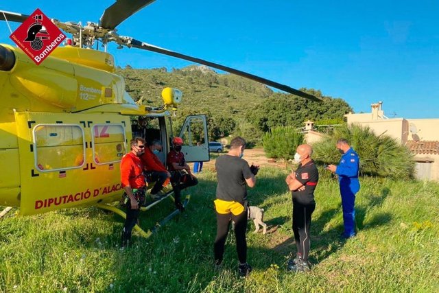 Rescatan al escalador en La Vall de Laguart (Alicante)