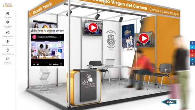 Acceso a la Feria de la Ciencia de Andújar