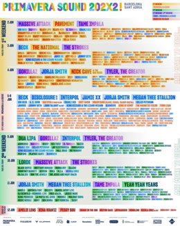 Cartel del Primavera Sound 2022