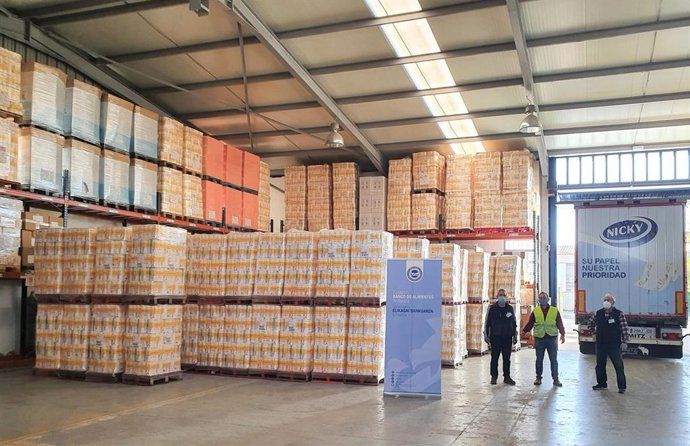 Donación de Mercadona al Banco de Alimentos de Navarra