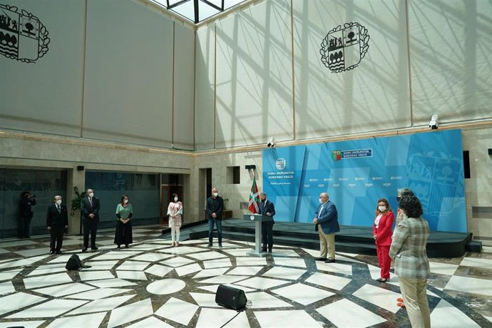 Euskadi lee una declaración a favor de la suspensión temporal de las patentes de las vacunas de Covid-19