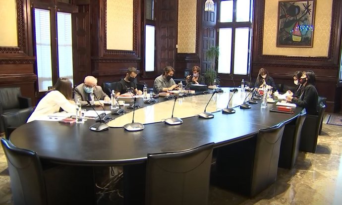 Reunió de la Mesa del Parlament.