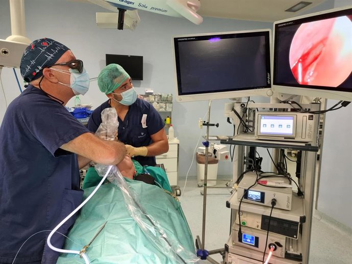 Operación mediante láser de dioso