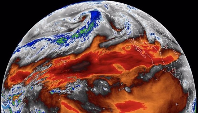 Uno de los procesos físicos observados en el estudio fue el vapor de agua tropical, como se muestra en esta imagen de la NASA.