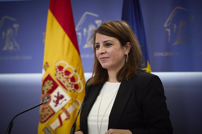 La sots-secretria general del PSOE i portaveu del Grup Parlamentari Socialista al Congrés, Adriana Lastra.