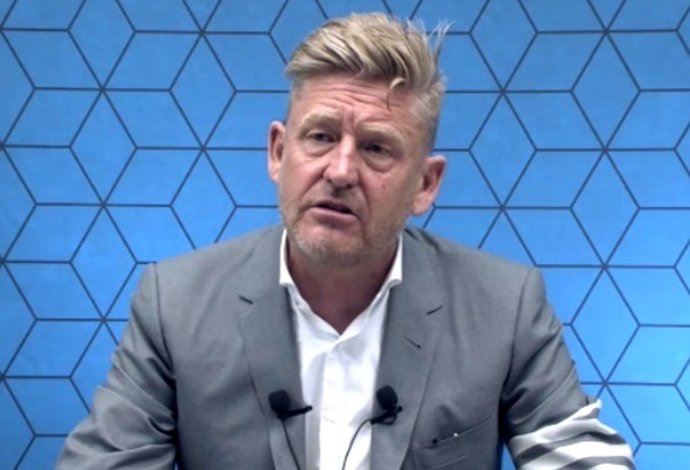 El presidente de Seat y Cupra, Wayne Griffiths, este martes en una rueda de prensa telemática.