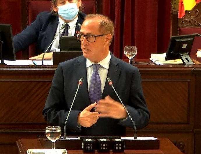 El diputado del PP Juan Manuel Lafuente, en la defensa de la PNL.