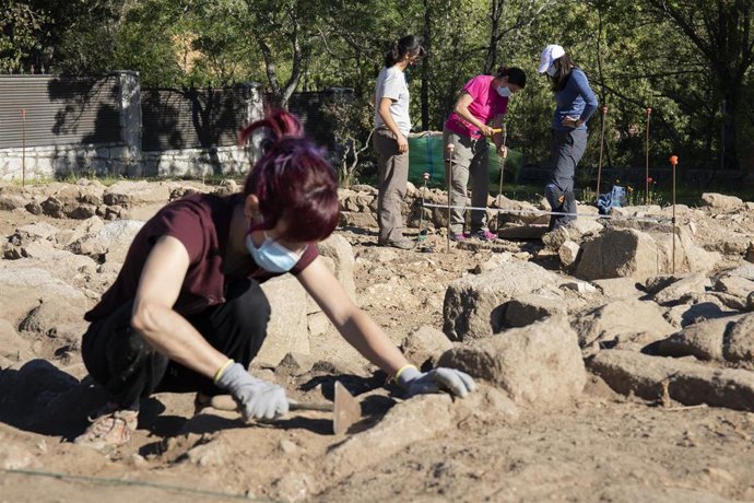 Trabajos de arqueología en una imagen de archivo