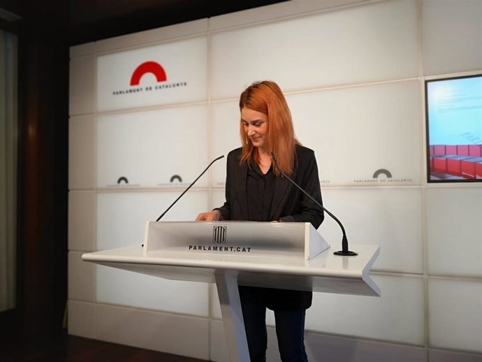 La líder de los comuns en el Parlament, Jéssica Albiach