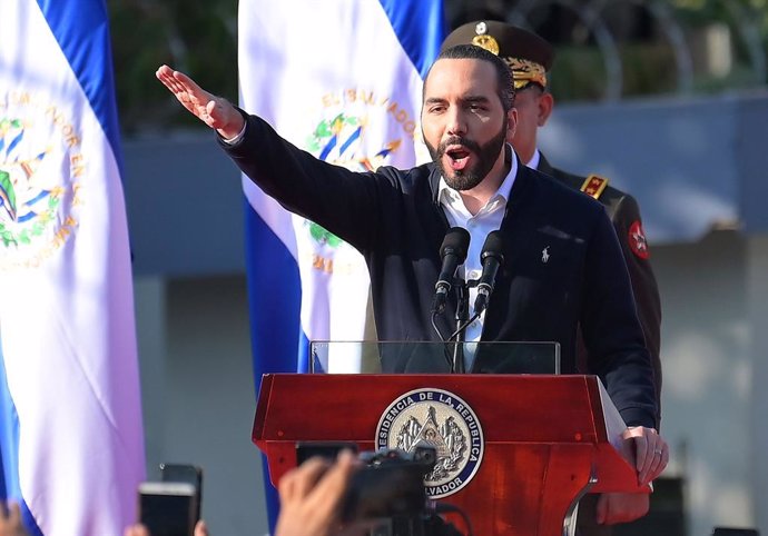 Archivo - El presidente de El Salvador, Nayib Bukele