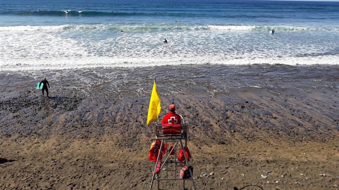 Playa de Las Canteras, socorrismo, vigilancia, playa